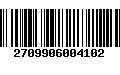 Código de Barras 2709906004102