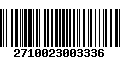 Código de Barras 2710023003336