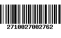 Código de Barras 2710027002762