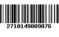 Código de Barras 2710149009076