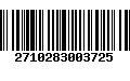 Código de Barras 2710283003725