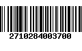 Código de Barras 2710284003700