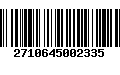 Código de Barras 2710645002335