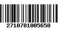 Código de Barras 2710781005658