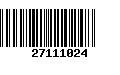 Código de Barras 27111024