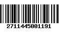 Código de Barras 2711445001191