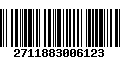 Código de Barras 2711883006123