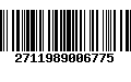 Código de Barras 2711989006775