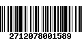 Código de Barras 2712078001589