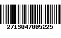 Código de Barras 2713047005225