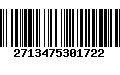 Código de Barras 2713475301722