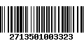 Código de Barras 2713501003323