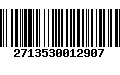 Código de Barras 2713530012907