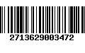 Código de Barras 2713629003472