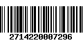 Código de Barras 2714220007296