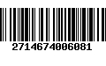 Código de Barras 2714674006081