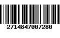 Código de Barras 2714847007280