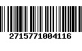 Código de Barras 2715771004116