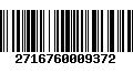 Código de Barras 2716760009372