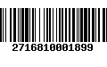 Código de Barras 2716810001899