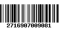 Código de Barras 2716907009081