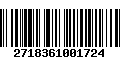 Código de Barras 2718361001724