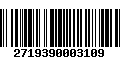 Código de Barras 2719390003109