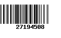 Código de Barras 27194508