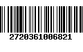 Código de Barras 2720361006821