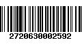 Código de Barras 2720630002592