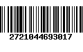 Código de Barras 2721044693017