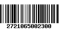 Código de Barras 2721065002300