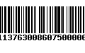 Código de Barras 272113763008607500000430