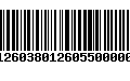 Código de Barras 272126038012605500000630