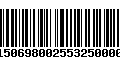 Código de Barras 272150698002553250000190