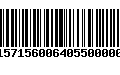 Código de Barras 272157156006405500000320