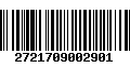 Código de Barras 2721709002901