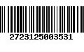 Código de Barras 2723125003531