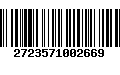 Código de Barras 2723571002669