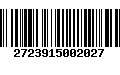 Código de Barras 2723915002027