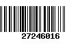 Código de Barras 27246016