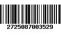 Código de Barras 2725087003529