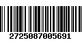 Código de Barras 2725087005691