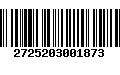 Código de Barras 2725203001873