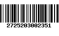 Código de Barras 2725203002351