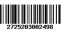 Código de Barras 2725203002498