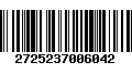 Código de Barras 2725237006042