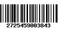 Código de Barras 2725459003843