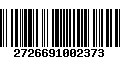 Código de Barras 2726691002373