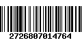 Código de Barras 2726807014764